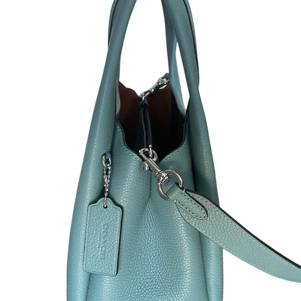 Coach Lana 23 Aquamarine Blue Leather Handbag Crossbody Bag Rare Color NWOT - Picture 5 of 13